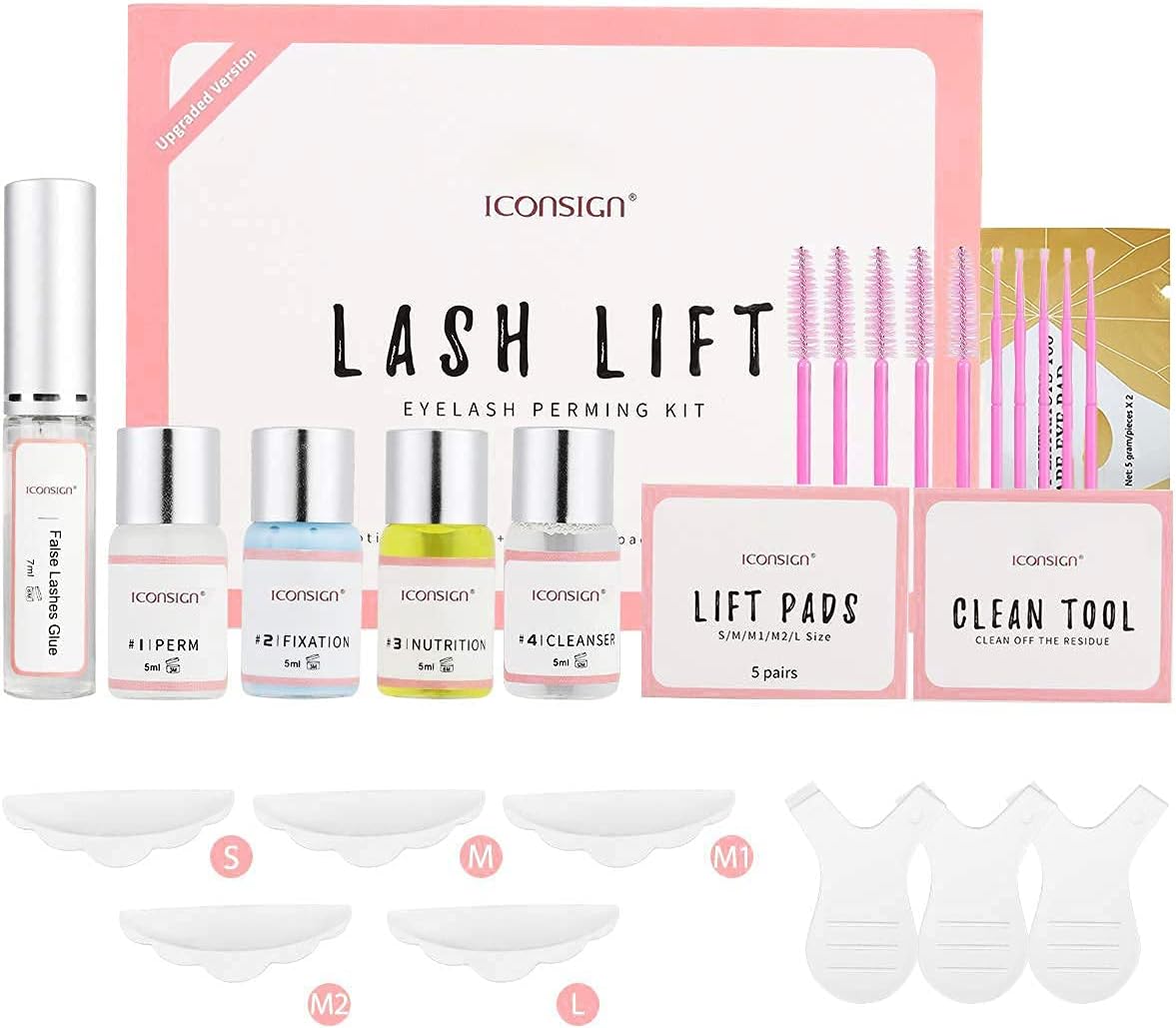 ICONSIGN Upgraded version Eyelash Perming Kit for eyelash lifting Cilia extension suitable for Salon