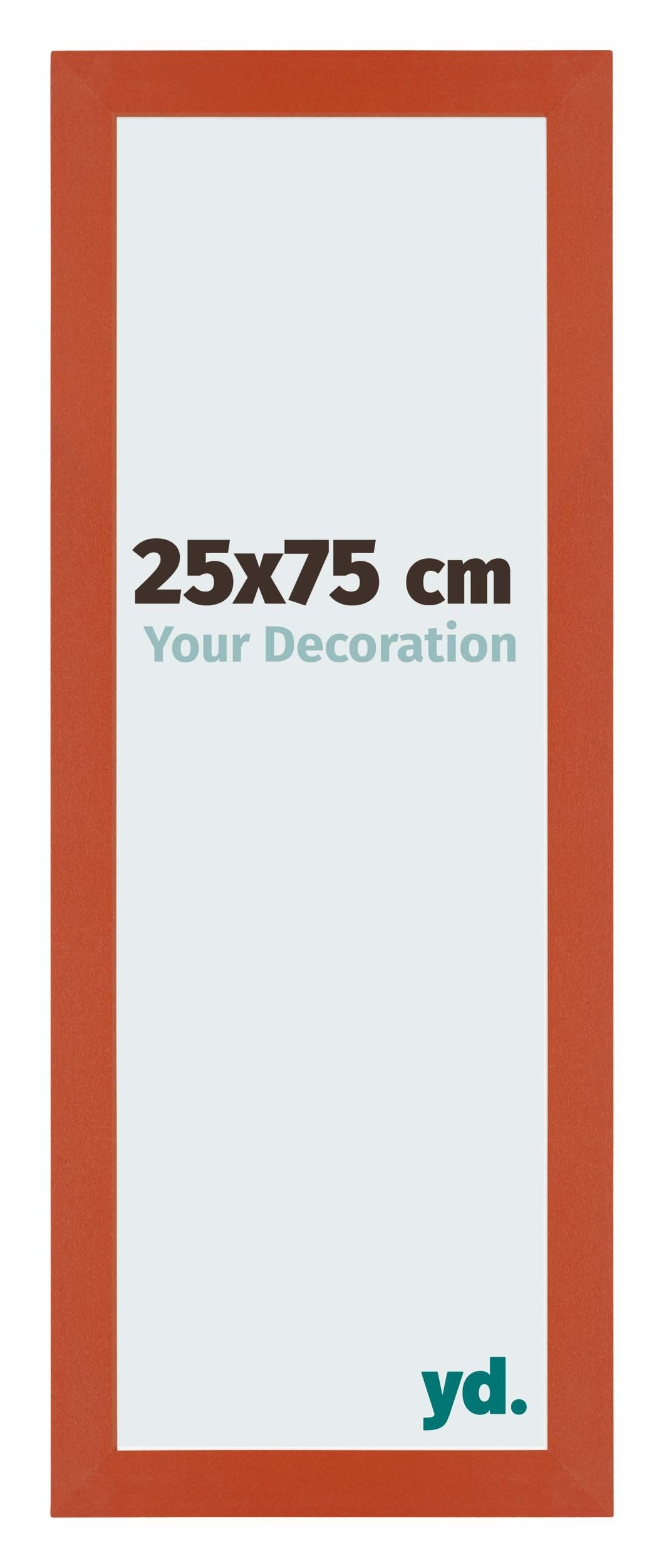 Your Decoration - Picture Frame 25x75 cm - Orange - Decorative Wall Frame in MDF with Antireflection - Frame 25x75 - Mura