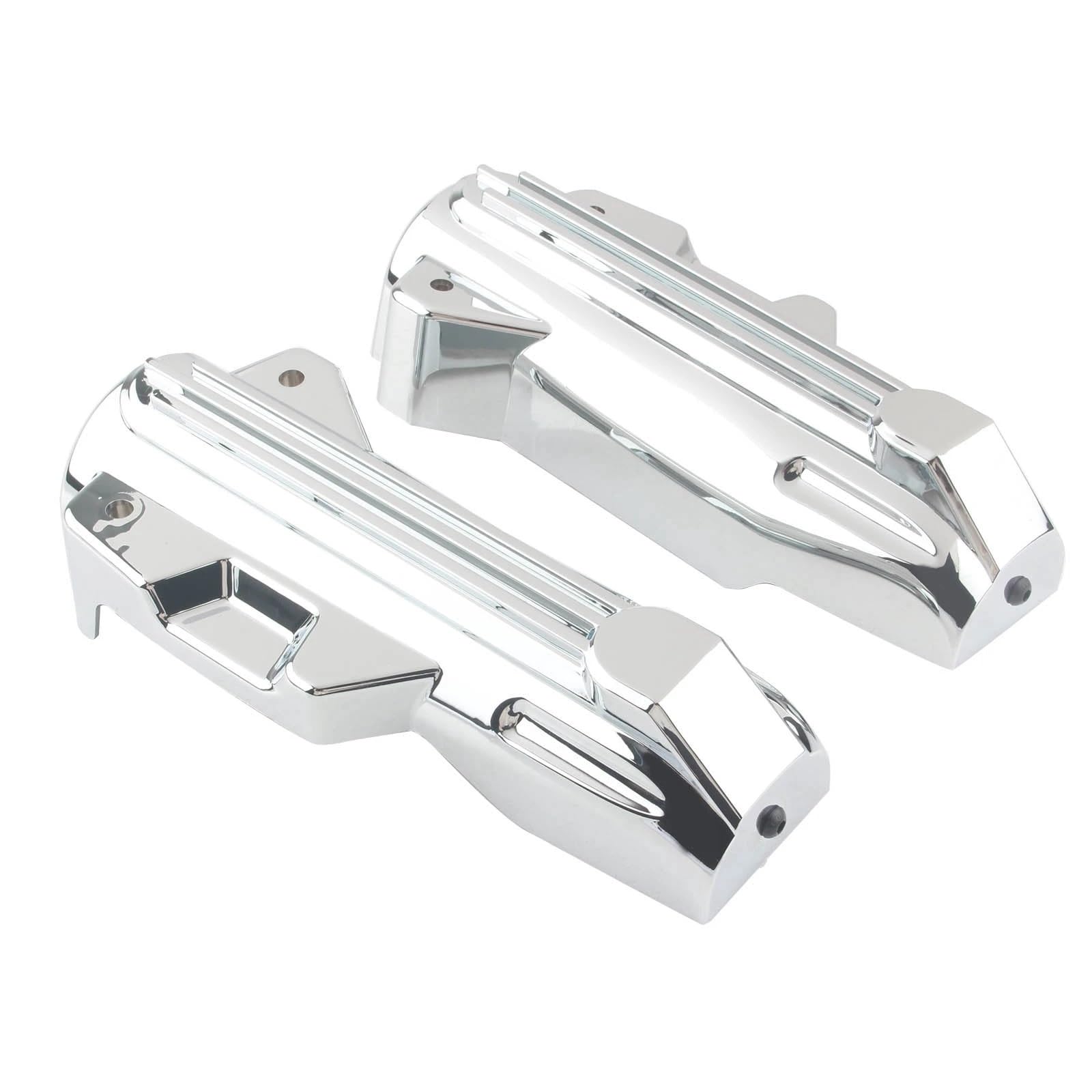 przedni tylny widelec rama suwaki Pasuje do motocykla Harley Davidson FLHR Electra Glide Road King 2014-2022 Górny dolny suwak widelca akcenty chrom suwak ramy motocykla(Chrome)