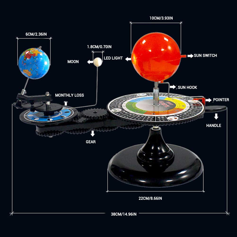 Globi del solare Terra e Luna Orbita Modello Building Set Planetario Strumenti Modello Educazione Demo Astronomia Solare Giocattolo per Studenti Bambini