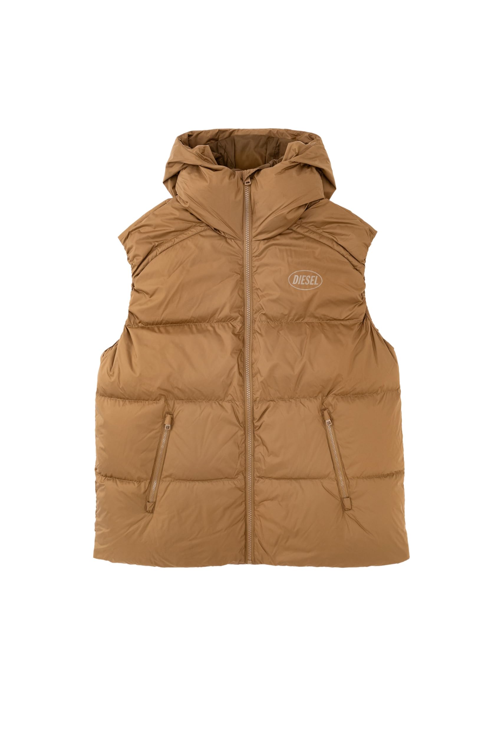 DIESEL　ベスト 中古・古着通販】DIESEL (ディーゼル) マルチジップダウンベスト