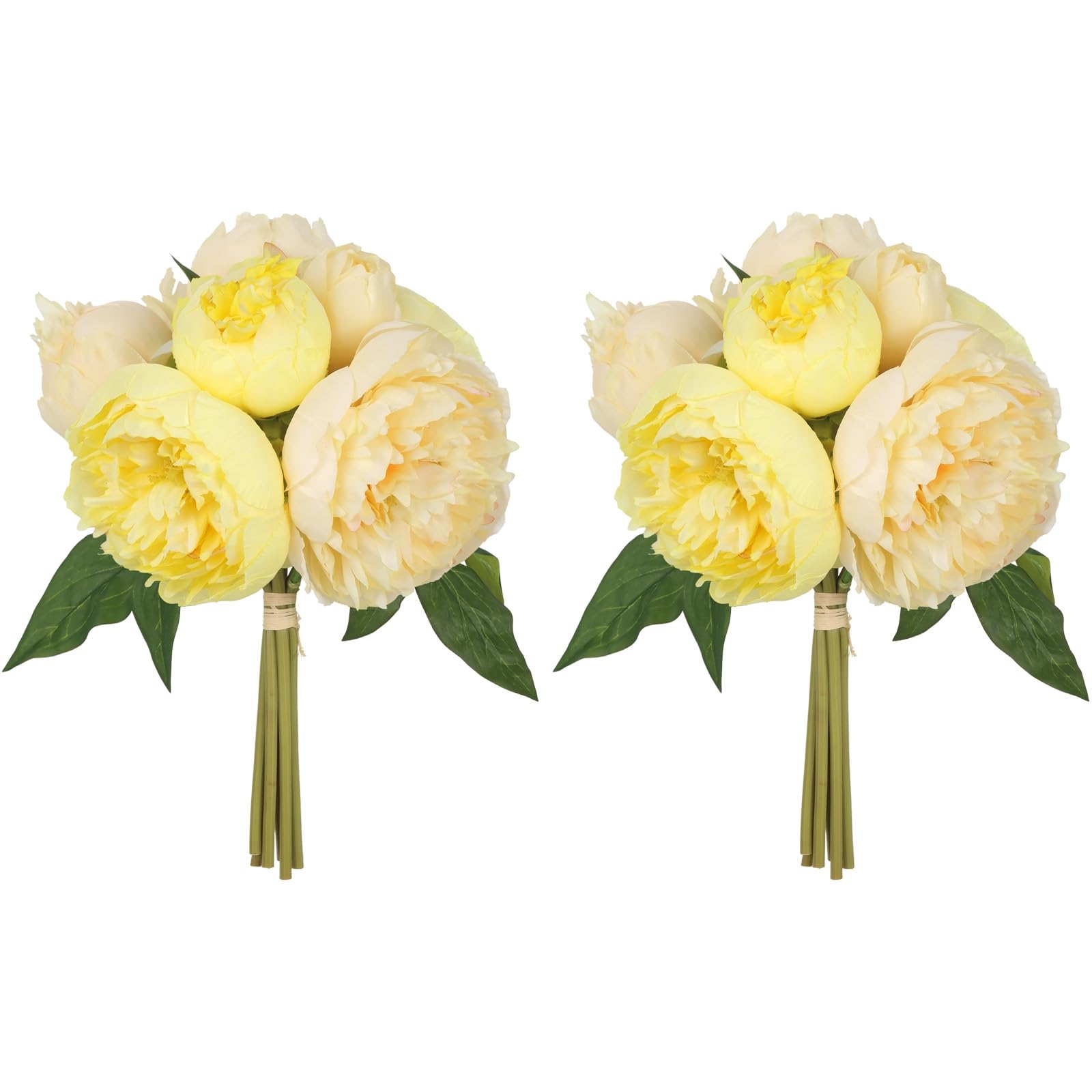 ICBOX Yellow Peonies 2 Bouquets