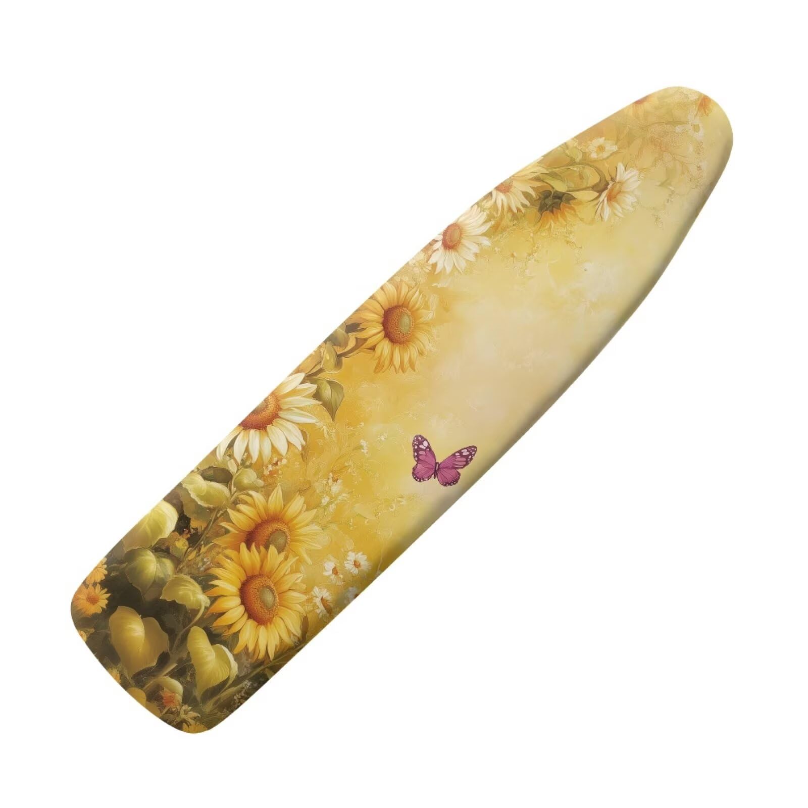 Coloranimal Sunflower Butterfly Large Ironing Board Covers for Home Iron Board Dust Cover with Elastic Edge Stylish Portable Ironing Table Protector Sleeve