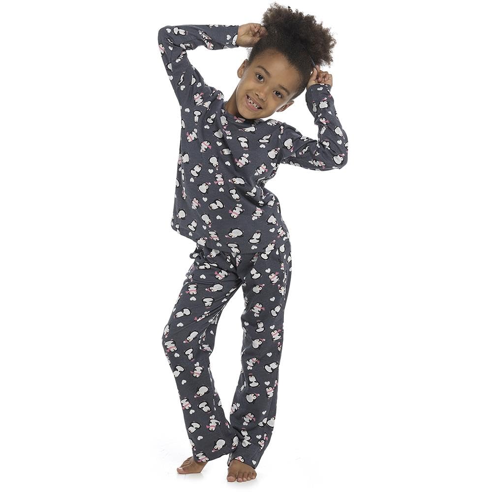 A2Z 4 Kids Ragazze Morbido Cotone Due Pezzi Set Pigiama con Elastico Comodo Pigiama da Notte Abbigliamento Casa Set Pjs per Bambini età 7–8, 9–10, 11–12, 13 Anni
