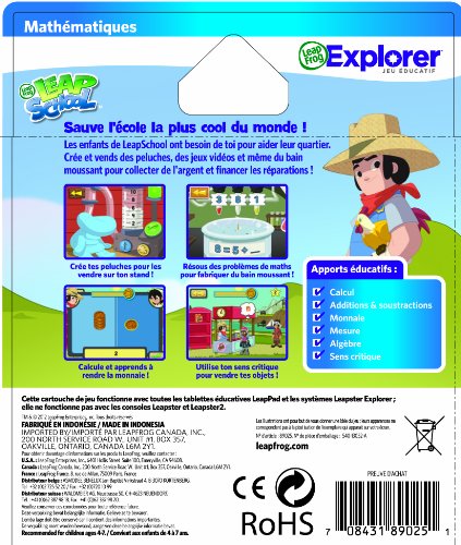 Leappad Leapster Explorer Jeu Leapschool Maths - vue 3
