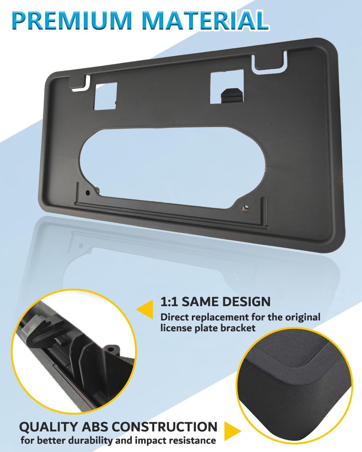 Support Plaque Immatriculation Avant Ford F-150 2015-2017 - Cadre Pare-Chocs FL3Z17A385B