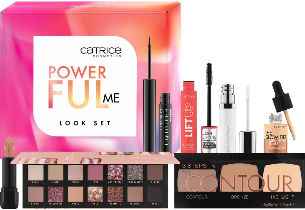 Catrice Powerful Me Look Set, veganistisch, zonder parabenen, acetonvrij, per stuk verpakt (7 stuks)