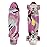 Skateboards Mini Cruiser 22 inch Retro Boy Kids First Skateboard for Youthes Beginners Children Teenageres Girl Youth Adults Patinetas Boys 7 to 10 (Pink Camouflage)