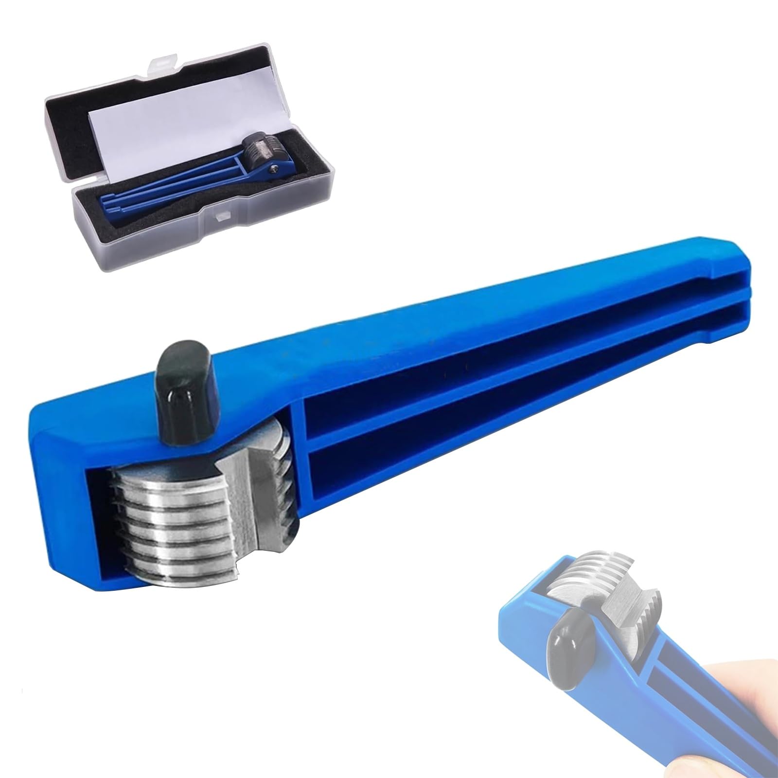 Kit tester di adesione per boccaporte, strumento per test di adesione della vernice, distanza tra le lame di 2 mm/6 denti, per uso industriale e laboratorio