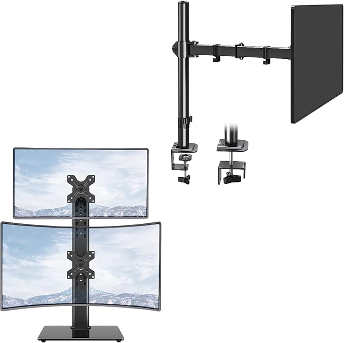 MOUNTUP Vertical Monitor Stand & Single Monitor Stand
