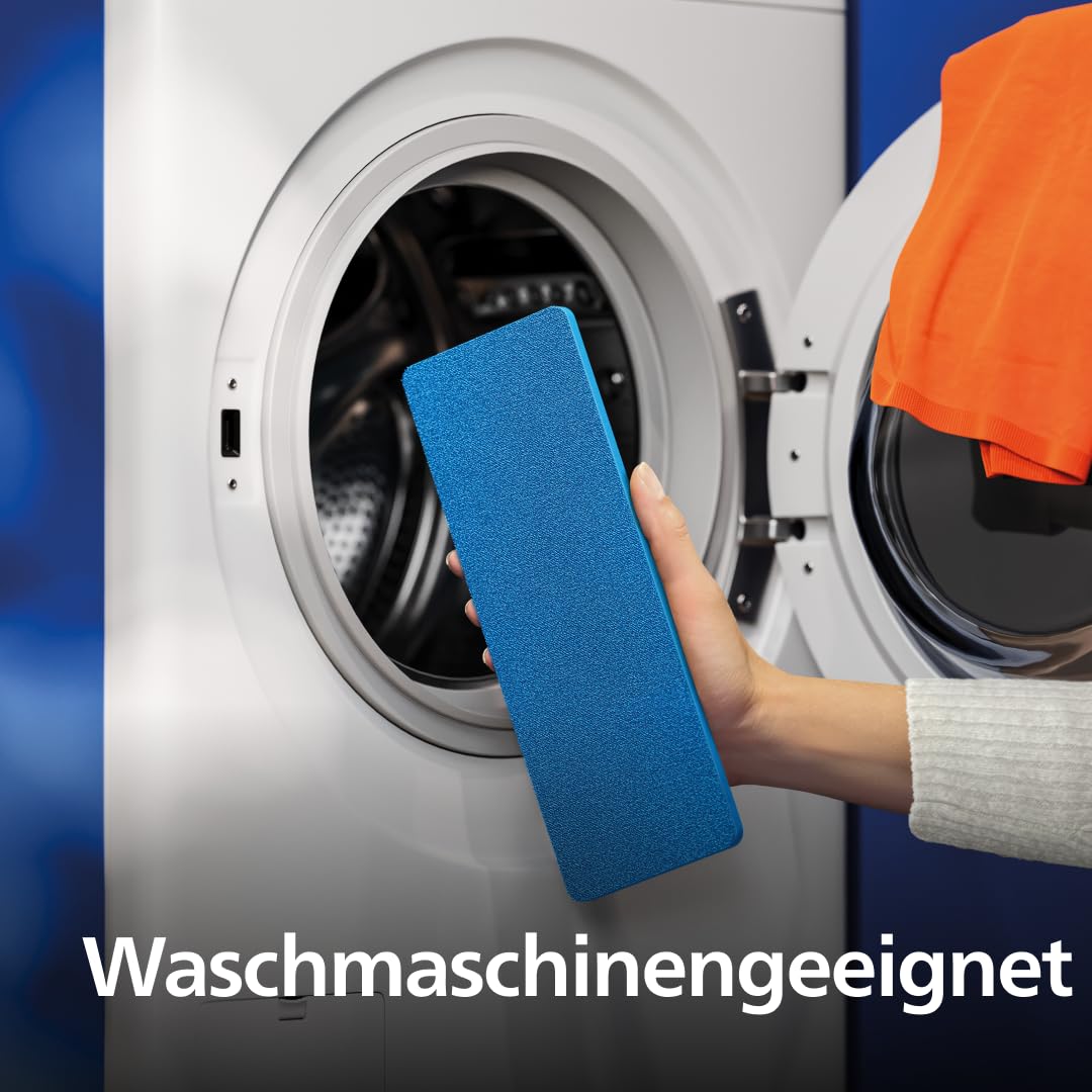 Philips Original OneUp Ersatzpad 2er Set für Holz, Parkett & Linoleum – Saugt Schmutzwasser auf & wischt mit sauberem Wasser – Wiederverwendbar bis zu 6 Monate (XV1884/20)