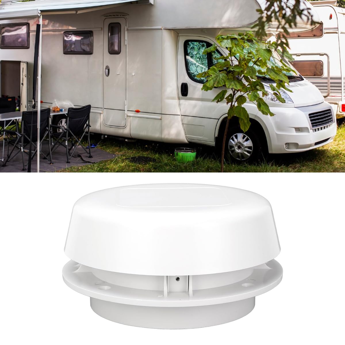 Aérateur De Toit Pour Camping-car, Rond, En Forme De Champignon, Avec Grille En Maille, Pour Camping-car, Yacht, Camping-car, Salle De Bain, Cuisine, Entrepôt 0101061