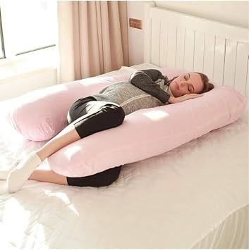 Be Actıve Hamile Yastığı 5 Bölge Destekli Hamile Destek Yastığı Emzirme Yastığı Fermuarlı Astarlı Pembe Renk
