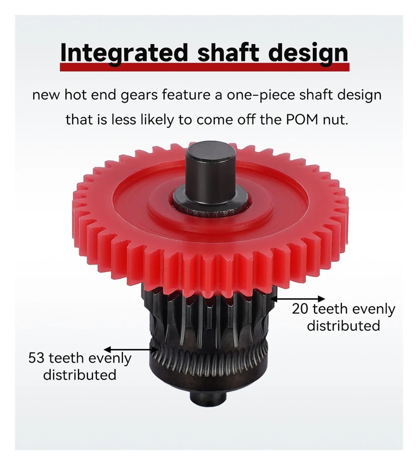 Kompatibel mit Creality, Hardened Extruder Gear Ender-3/CR-10