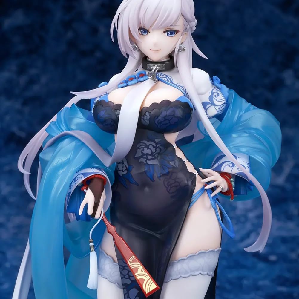 Azur Lane Figura HMS Belfast, statua di anime, 26 cm, squisita scultura in PVC fatta a mano da collezione, regalo di compleanno per i fan