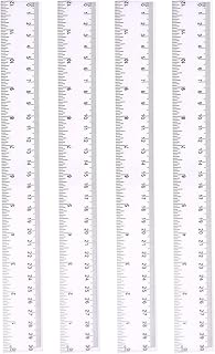 4 Pack 30cm Ruler Multipack Clear Ruler Plastic Rulers 12 Inches Shatter Resistant Ruler Shatterproof Metric Ruler Transparent Straight Ruler Measuring Ruler Tool for Student School Office
