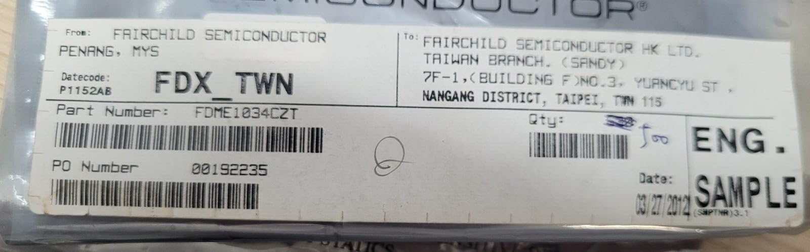 Brand New (10 PCS) FDME1034CZT Compatible with Fairchild