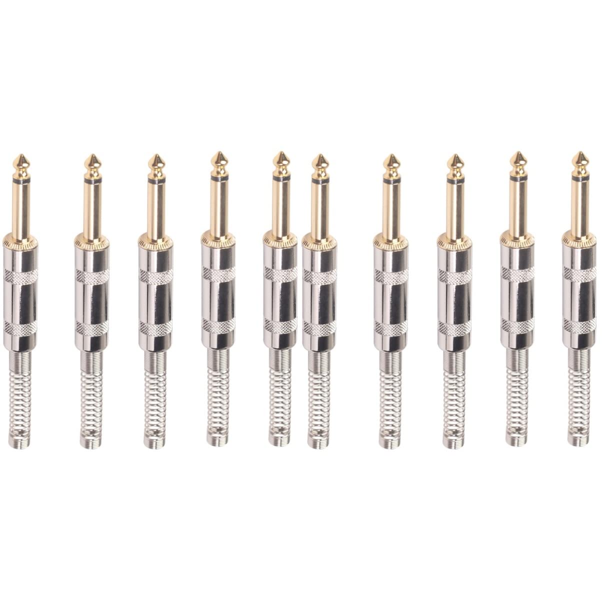 Milisten 10 PCS Right Angle Guitar Pedal to Pedal Connector