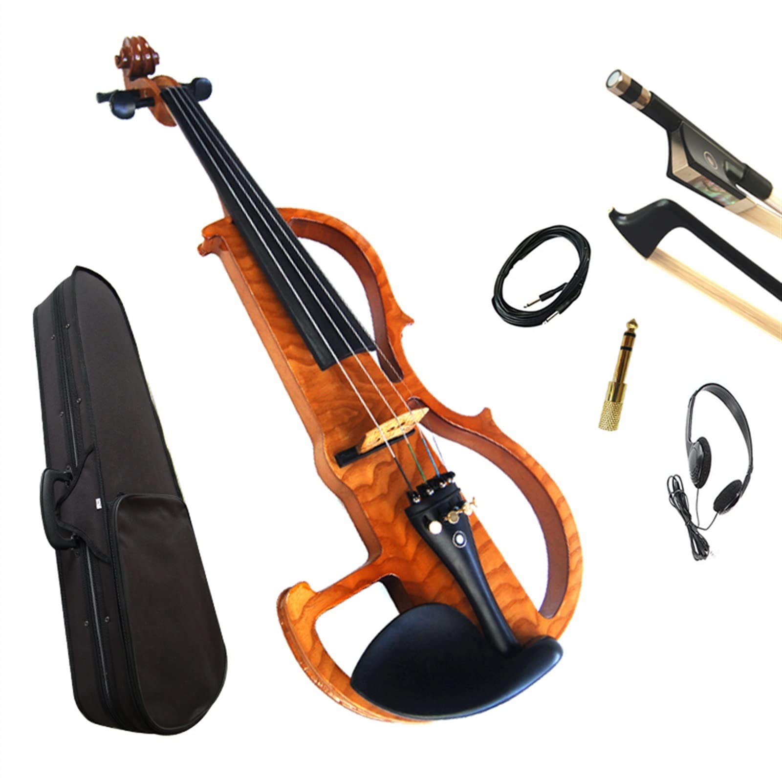 Violon Student Violino Elettrico Professionale 4/4 Studenti Piano in Abete con Custodia