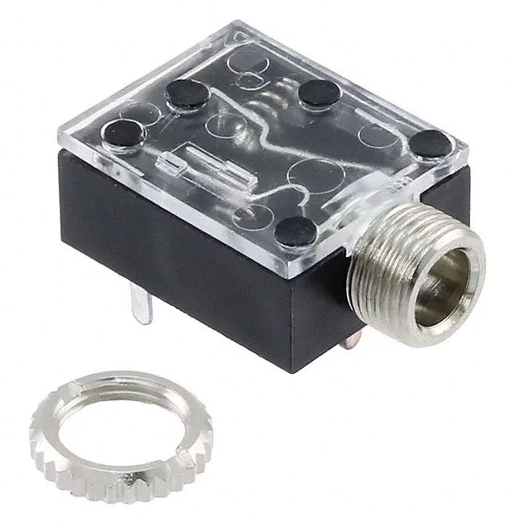 Switchcraft 35RAPC4BH3 Stereo Jack, 3.5mm Threaded, Right Angle (Pack of 4)