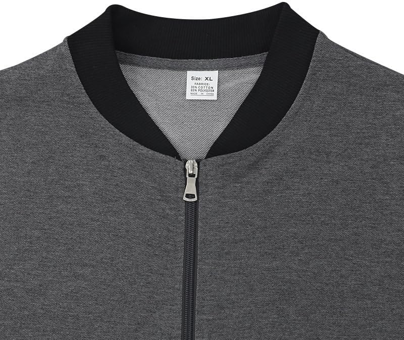Men's Athletic Jacket - Lightweight Full Zip Stand Collar Slim Fit Outerwear for Spring Casual Wear - Image 5