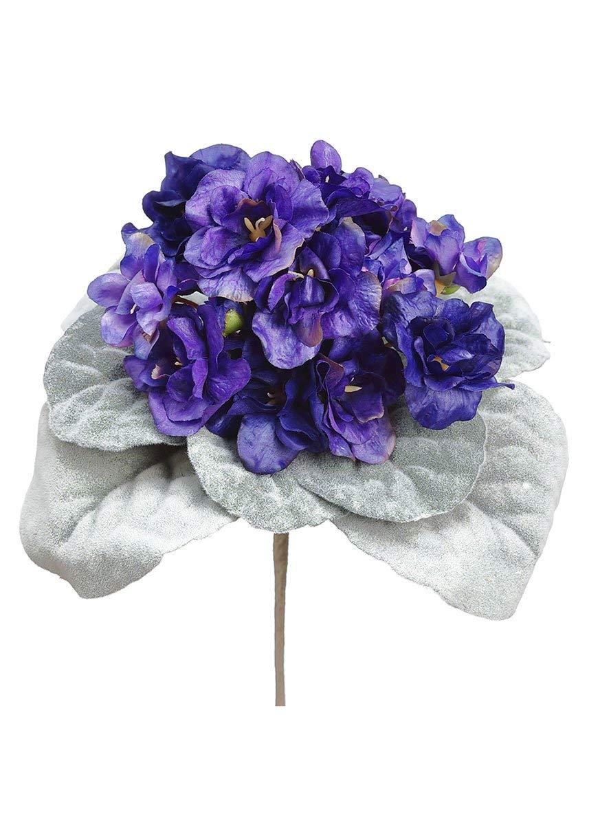 Small Purple African Violet Artificial Plant - 8"