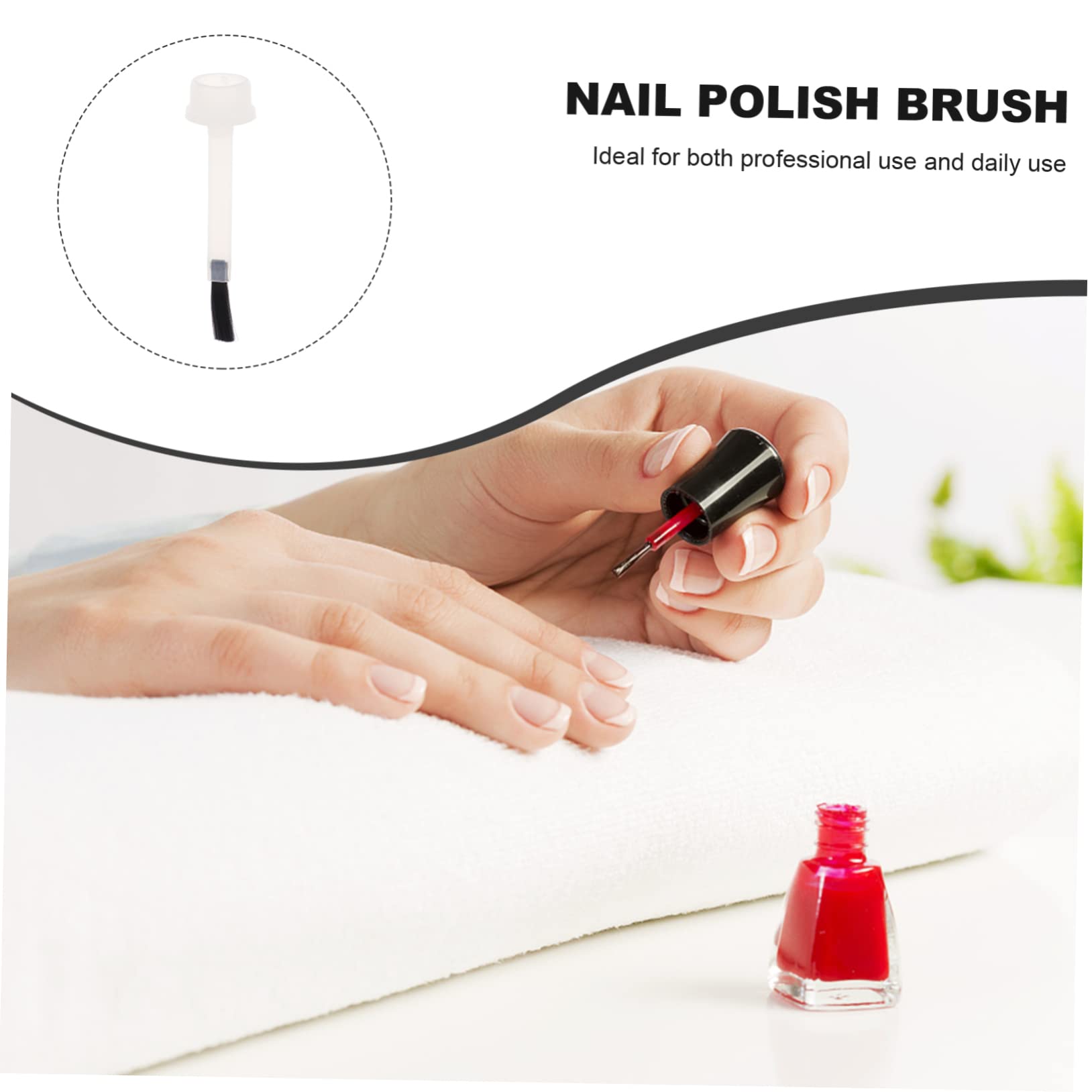 Healeved 200pezzi Pennelli Per Unghie Pennelli Per Gel Per Manicure Professionale e Fai Da Te Per Nail Art Creativo e Facile Da Usare