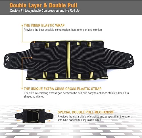 Miniatura 4 de SZ-Climax Back Brace Lumbar Support Belt Waist Backbrace for Back Pain Relief Sciatica Scoliosis and Herniated Disc Compression Belt for Men and