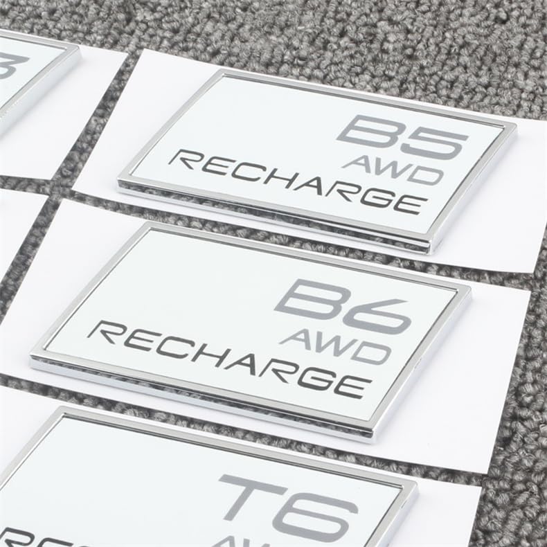 Autocollants Emblèmes Pour Volvo XC90, XC60, XC40 - Lettres B5 B6 T3 T4 T5 T6 T8 - Décoration Voiture Personnalisable - 4