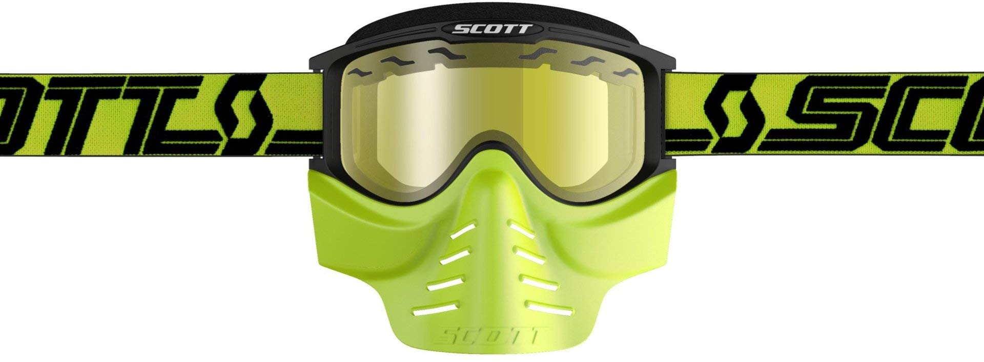 Scott Goggles 83X Safari Facemask Neon Yellow/Yellow vented lens Automotive