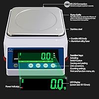 Vista 14 de Balanza analítica de precisión de laboratorio, 2000 x 0.00 oz, 4,4 x 0,00002 libras, báscula de pesaje electrónica, escala de 0.04 oz para química