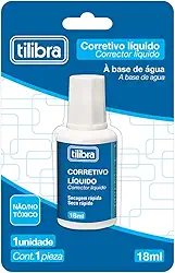 Tilibra - Corretivo Líquido 18ml - Blister com 1 Unidade