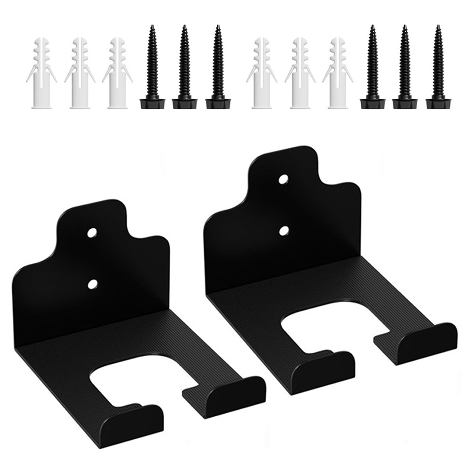 Garden Wall Mounted Power Tool Hanger Trimmer Rack Stand 2Pcs for Efficient Garage Organization Equipment Shovels Rakes Tool Storage