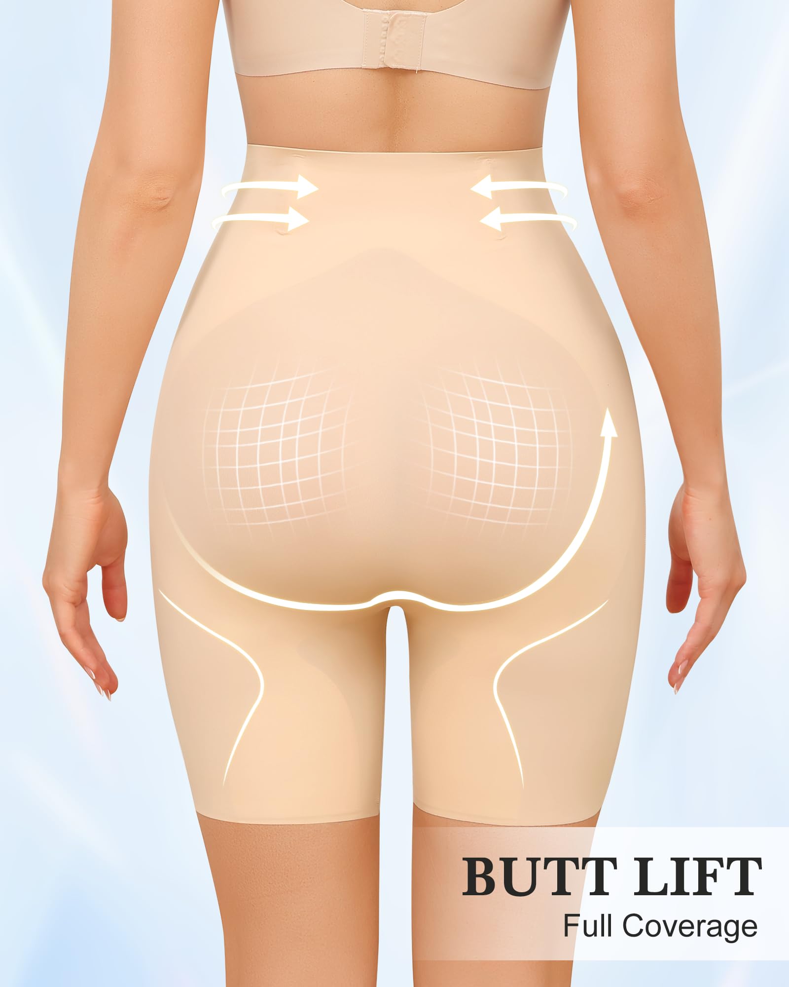 Levao Shapewear damskie majtki wyszczuplające brzuch, wysoka talia, bezszwowe spodnie gorsetowe z nogawkami, bielizna modelująca figurę, majtki po porodzie