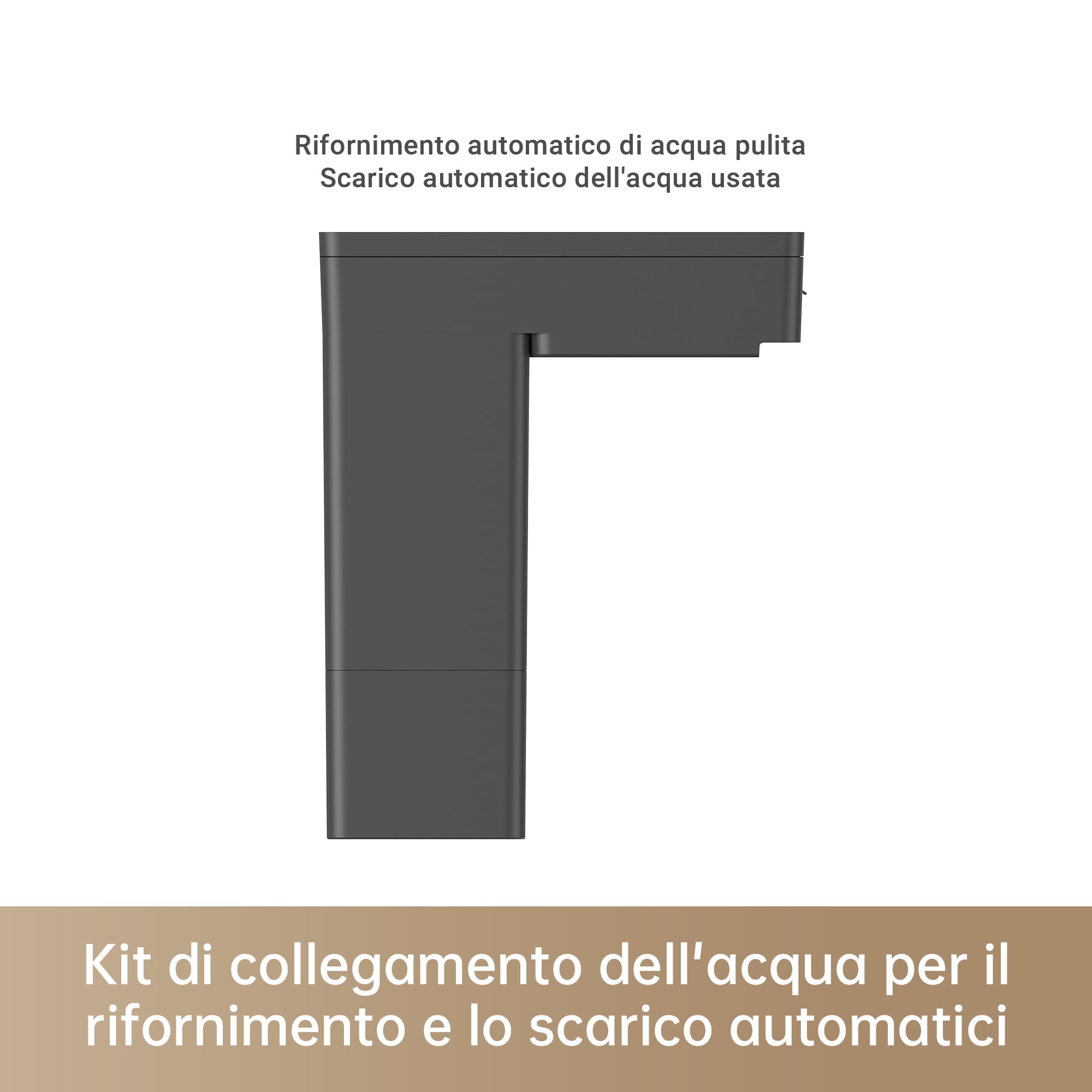 DREAME - Kit di Collegamento Acqua per Base Autopulente – Compatibile con X40Ultra/L10sUltraGen2/L50ProUltra/X50Ultra/L40UltraAE/L40sProUltra/L50sProUltra/L50UltraAE – Pulizia Senza Interruzioni