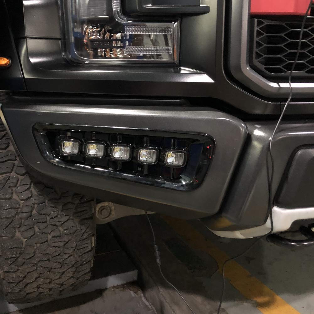 Światła LED do jazdy dziennej DRL do compatible for Ford F-150 Raptor 2017-2021, 6000K LED przedni zderzak DRL