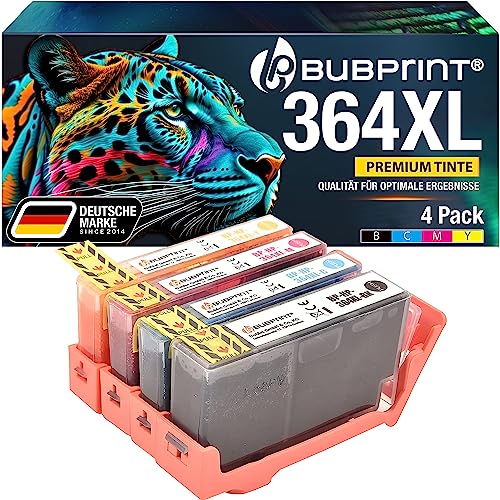 Bubprint 4 Druckerpatronen Kompatibel Mit HP 920 XL – Für OfficeJet 6000/6500/7000/7500, Schwarz Cyan Magenta Gelb