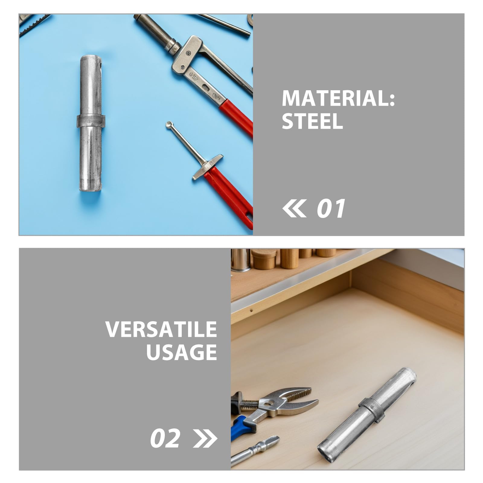 Mipcase 6 pezzi Perni di Accoppiamento in Metallo per Ponteggi Ømm Blocchi di Sicurezza Resistenti per Connessione e Stabilità Elevata in Cantieri