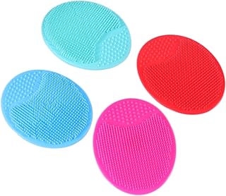 Cepillo facial de silicona 4PCS masajeador de...