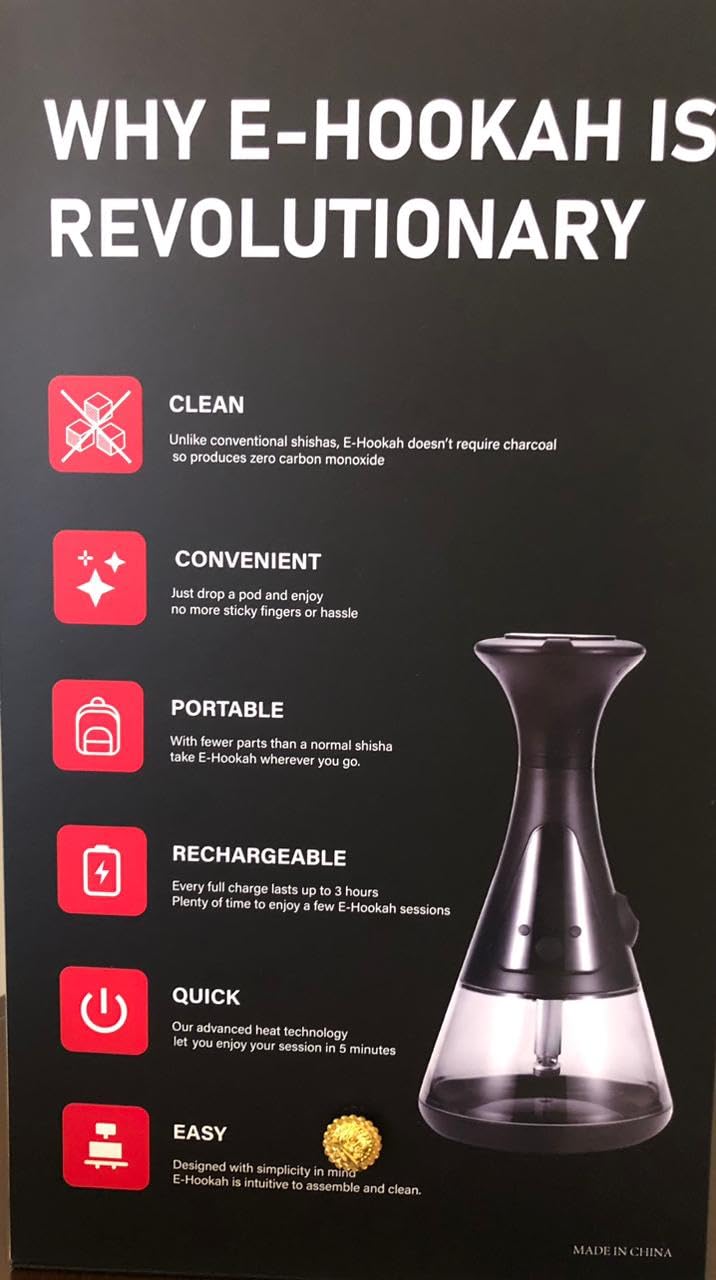 BeLeaf 電子シーシャ（E-HOOKAH）　新品 BeLeaf Electric Hookah - portable eco friendly safer cleaner