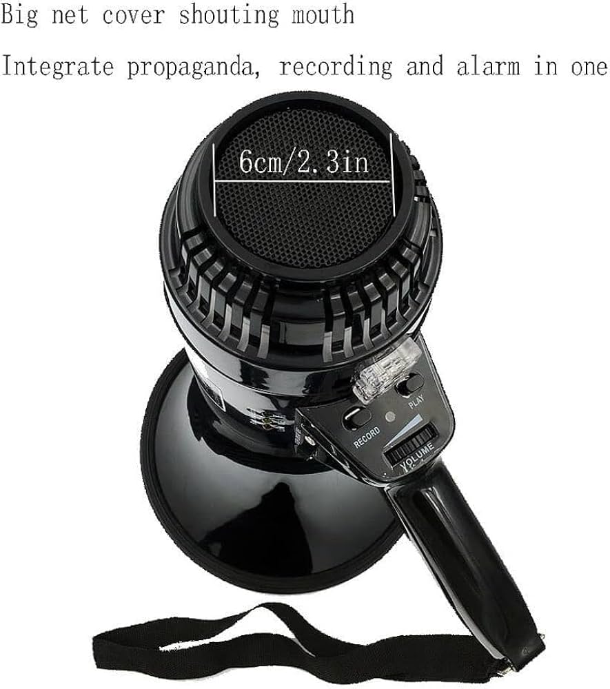 Amazon.co.jp: メガホン 拡声器ハンドメガホン 50 ワット