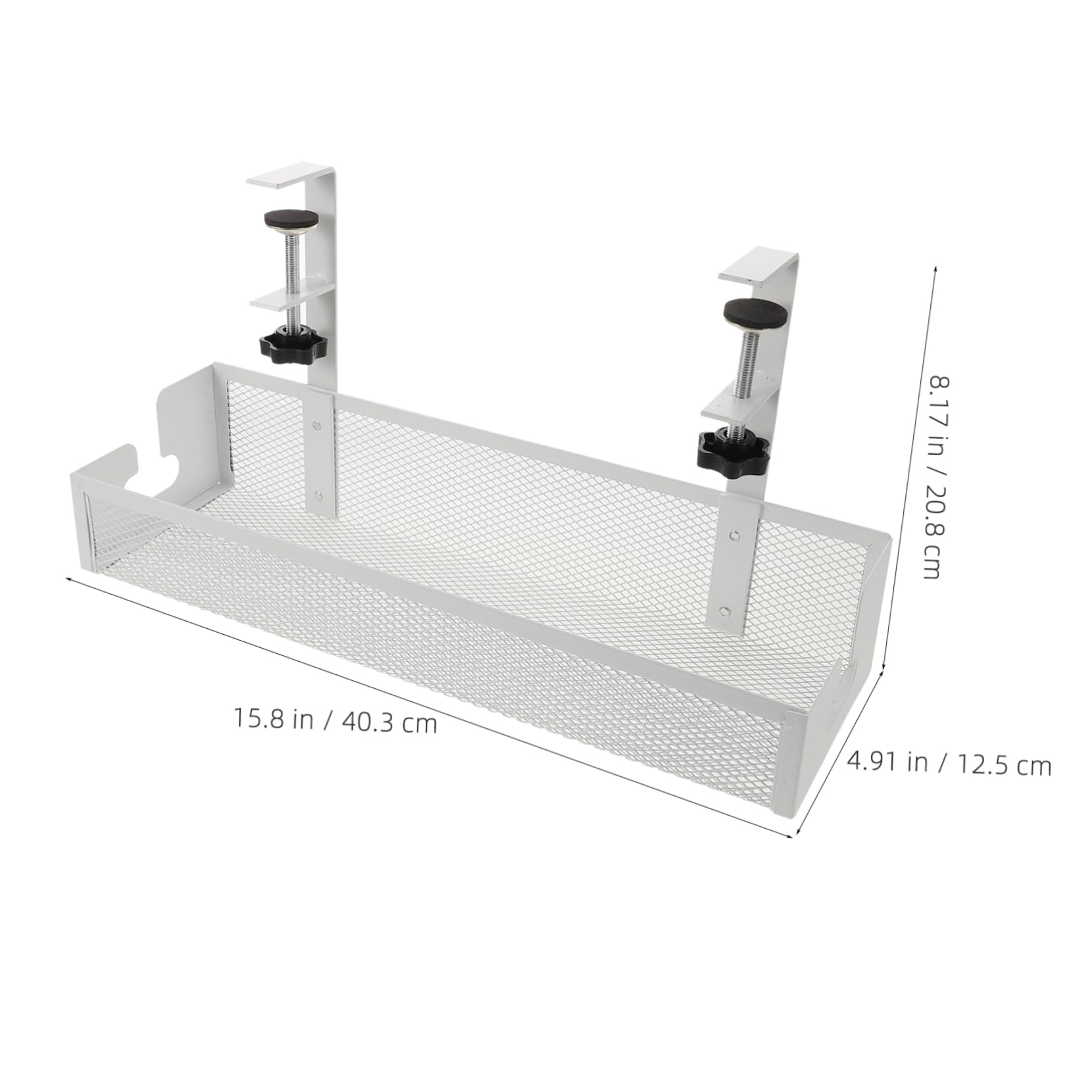 POPETPOP Organisateur De Câbles sous Bureau Plateau De Rangement des Câbles Blanc pour Bureau