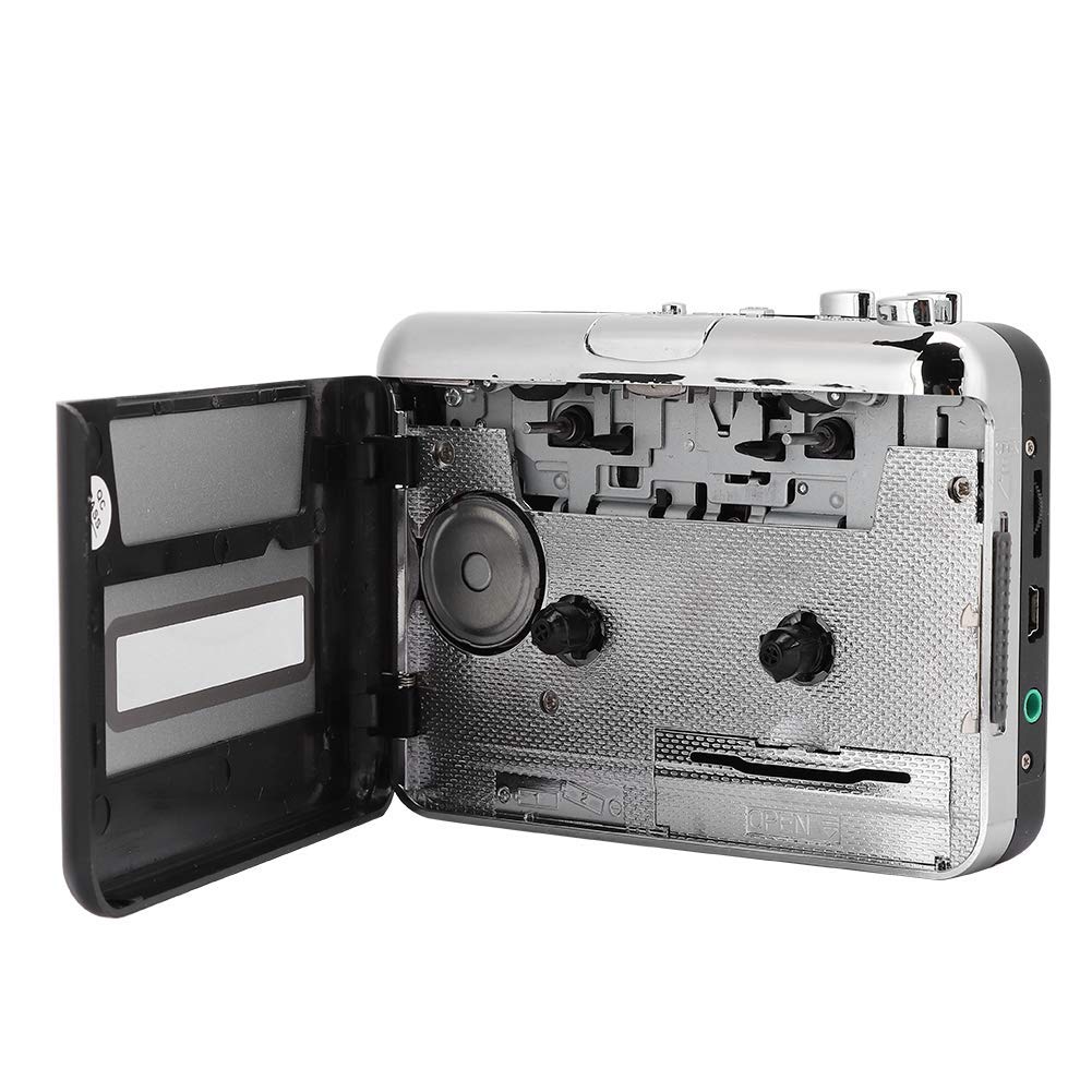 Reproductor de Cassette, Reproductor de música de Audio con Cable USB, convertidor de Cassette Independiente convertidor de Cassette USB a mp3,