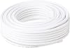 Labgear 25m Coaxial Satellite Cable RG6 Black Digital Aerial TV Cable Double Screened Gas Injected Foam CE and CPR Certified White