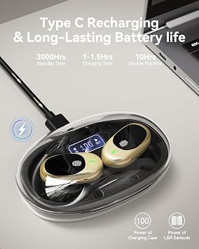 AI Language Translation Earbuds Real Time, 3-in-1 Bluetooth 5.4 Translator Earbuds, Supports 156 Languages & 6 Translation Modes with AI App, 40H Translator Device, Ideal for Travel/Business/Leaning