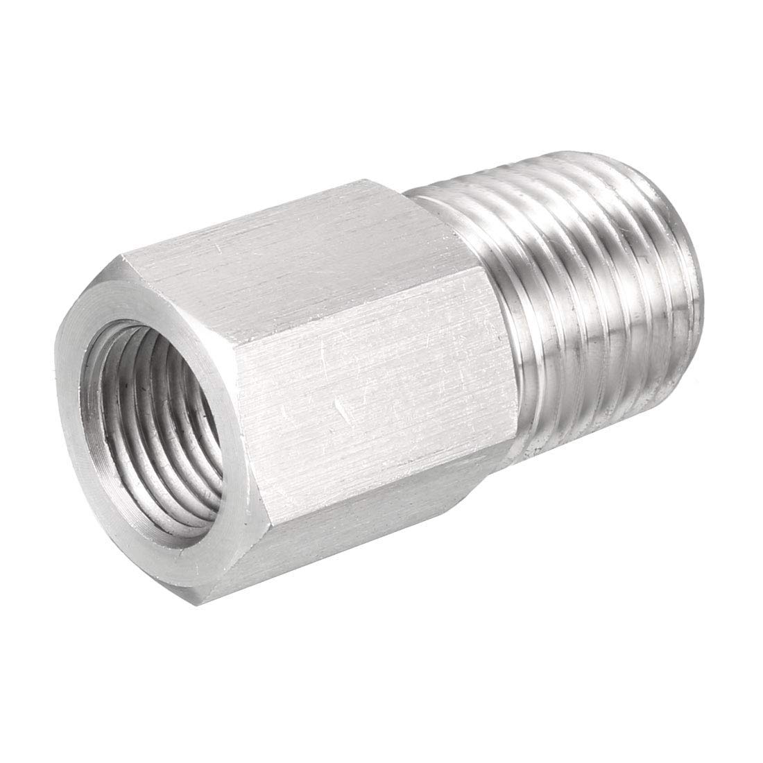 Adattatore Riduttore 1/4" NPT Maschio X 1/8" NPT Femmina - Acciaio Inox, Per Tubi - Foto 4