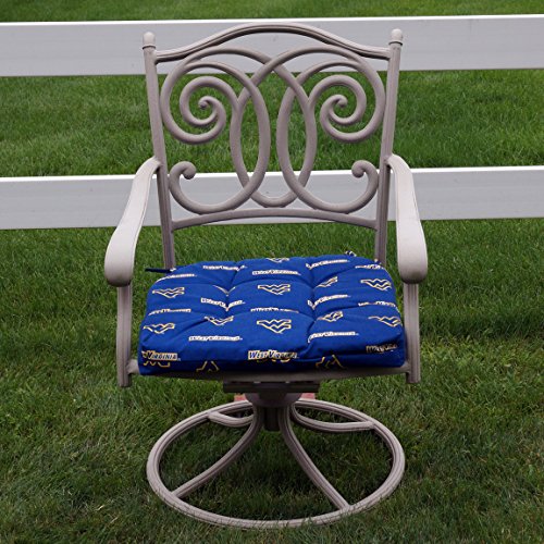 Image of College Covers Everything Comfy West Virginia Mountaineers Indoor Outdoor Seat Cushion Patio D Cushion