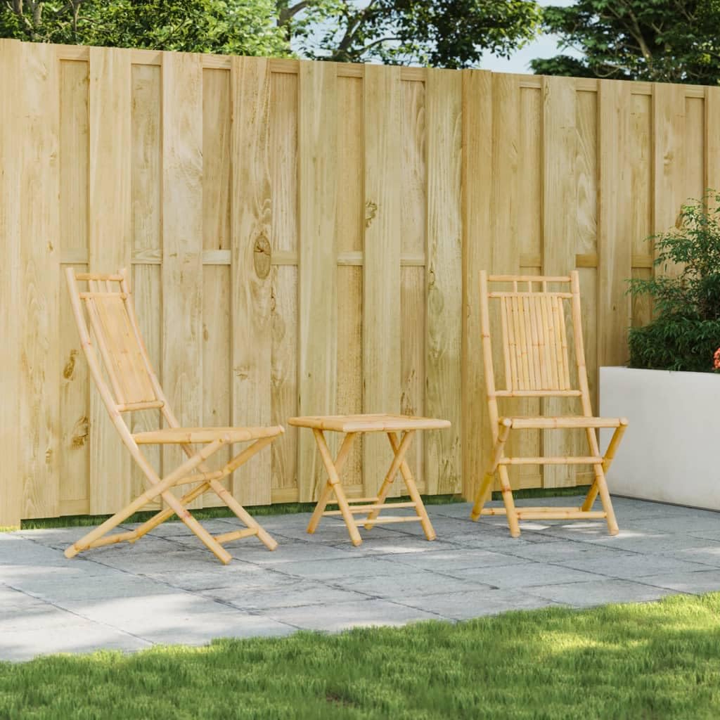 Chaise de jardin pliante en bambou pour aménager un balcon ou une terrasse d'été