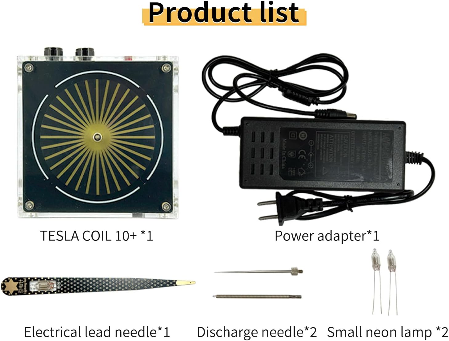 WARDENCLYFFE® Music Tesla Coil Plasma Loudspeaker STEM Educational Physics Toy Performance Version (Model:Tesla Coil 10+)