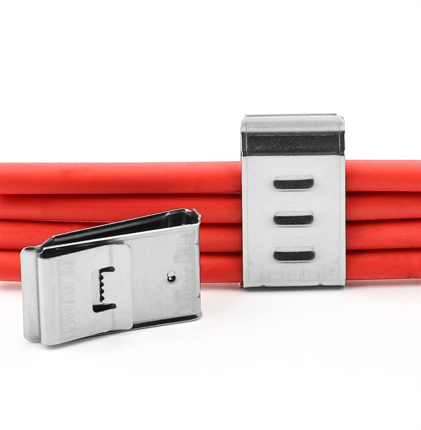 Clip de cable solar acero inoxidable 304 | Clip de cable de acero inoxidable de 100/200/400 piezas for gestión de cables solares fotovoltaicos(200 pieces)